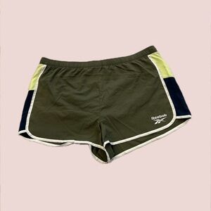 Reebok Women's Olive and Navy Athletic Shorts
